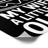 I Like My Wife A Little Bit Older Funny Saying Wom ポスター (角)