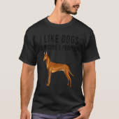 I Like Pharaoh Hound Dogs And Maybe 3 People Tシャツ (正面)