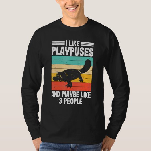 I Like Platypus Pltypus Pladapus Platypus Kids Tシャツ (正面)