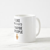 I Like Pottery And Maybe 3 People コーヒーマグカップ (正面右)
