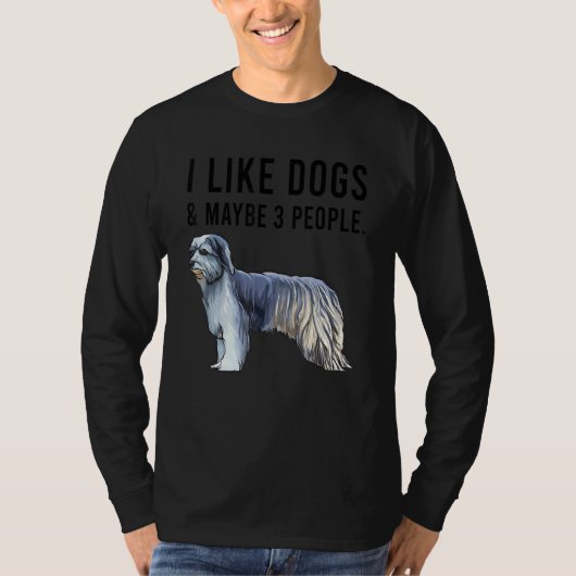 I Like Pyrenean Shepherd Dogs And Maybe 3 People Tシャツ (正面)