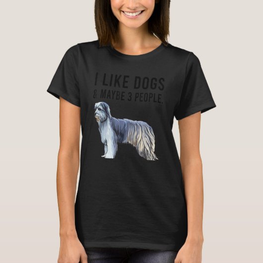 I Like Pyrenean Shepherd Dogs And Maybe 3 People Tシャツ (正面)