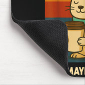 I Like Rabbits And Coffee And Maybe 3 People  マウスパッド (コーナー)