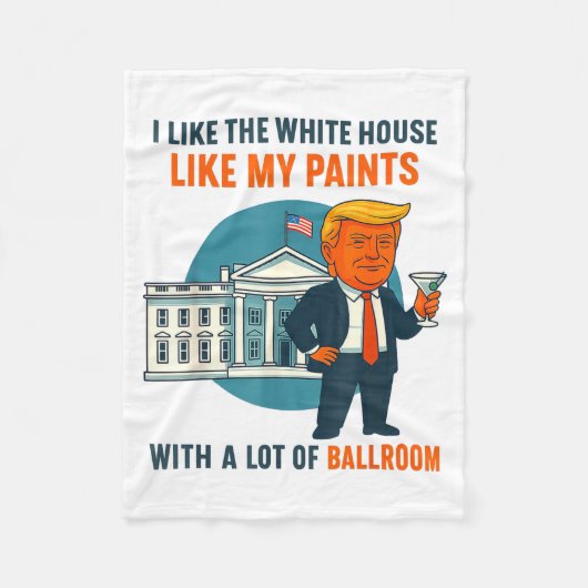 I Like The White House Like My Pants With A Lot Of フリースブランケット (正面)