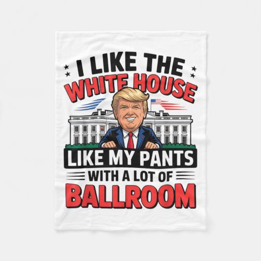 I Like The White House Like My Pants With A Lot Of フリースブランケット (正面)