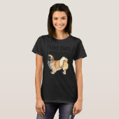 I Like Tibetan Spaniel Dogs And Maybe 3 People Tシャツ (正面フル)
