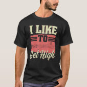 I Like To Get High  Music Notes Opera Singer Choir Tシャツ (正面)