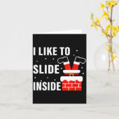 I Like To Ride On Top I Like To Slide Inside Coupl カード (黄色い花)