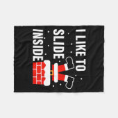 I Like To Ride On Top I Like To Slide Inside Coupl フリースブランケット (正面(横))