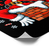 I Like To Slide Inside Funny Santa Couple Matching ポスター (角)