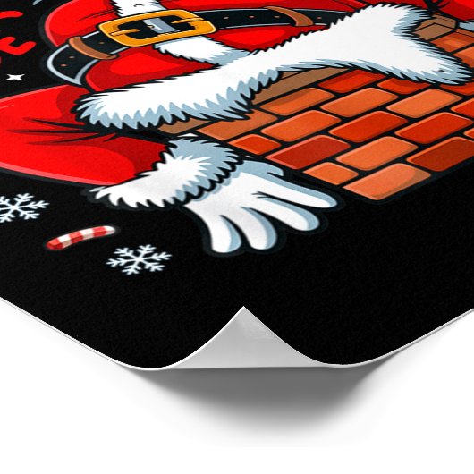 I Like To Slide Inside Funny Santa Couple Matching ポスター (角)