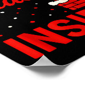 I Like To Slide Inside Funny Xmas Couple Matching  ポスター (角)