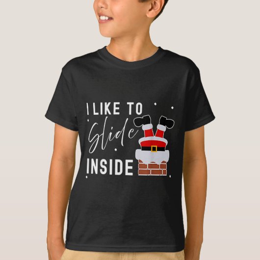 I Like To Slide Inside I Like To Ride On Top Coupl Tシャツ (正面)