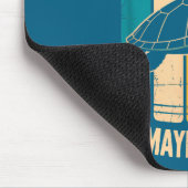 I Like Turtles And Maybe 3 People Funny Retro Turt マウスパッド (コーナー)