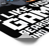 I Like Video Games Bearded Dragon Gamer Introvert  ポスター (角)
