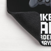 I Like Video Games Bearded Dragon Gamer Introvert マウスパッド (コーナー)