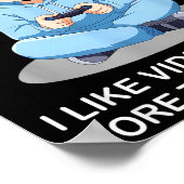 I Like Video Games More Than People Funny Gamer An ポスター (角)
