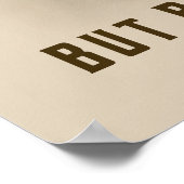 I like water but beer loves me ポスター (角)