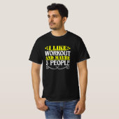 i like workout and maybe 3 people tシャツ (正面フル)