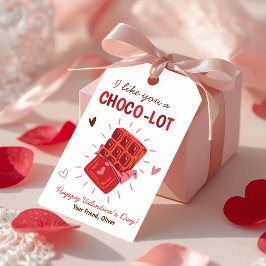 I Like You a Choco-lot Valentine Gift Tag ギフトタグ