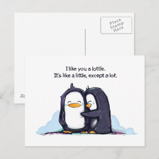 I Like You a Lottle – ポストカード (正面/裏面)