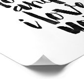 I Like You And I Love You ポスター (角)