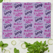 I LIKE YOU BERRY MUCH キッチンタオル (折り畳み)