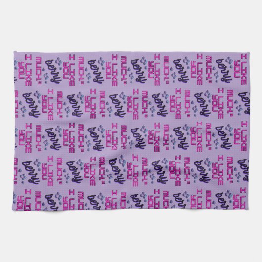 I LIKE YOU BERRY MUCH キッチンタオル (横)