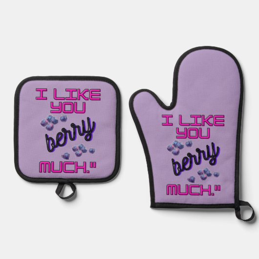 I LIKE YOU BERRY MUCH 鍋つかみ&鍋敷きセット (正面)