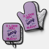 I LIKE YOU BERRY MUCH 鍋つかみ&鍋敷きセット (正面/裏面)