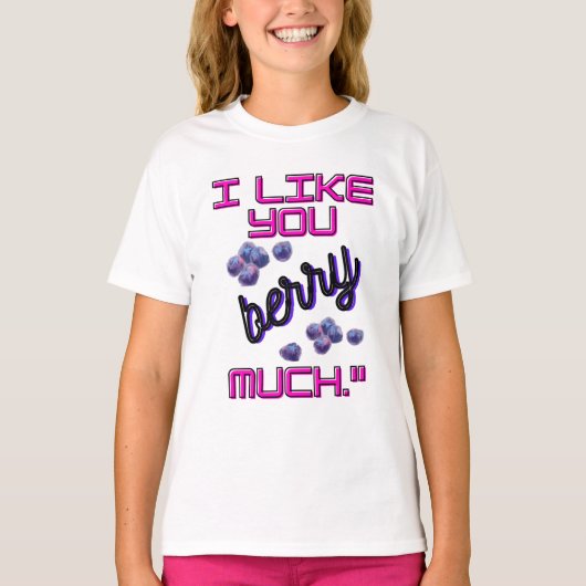 I LIKE YOU BERRY MUCH Tシャツ (正面)