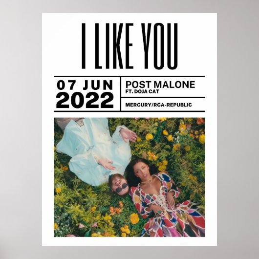 I Like You Poster - PostMalone ポスター (正面)