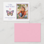 I Like Your AURA Kids Classroom Photo Valentine's ノートカード (正面/裏面)