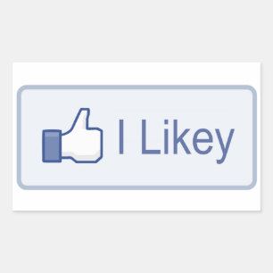 I Likey Facebook 長方形シール