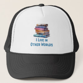 I Live in Other Worlds - Book Lover キャップ