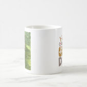 I Live On Coffee Love Dogs Photo コーヒーマグカップ (中央)