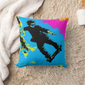 I Live To Fly - Skateboarder クッション (ブランケット)