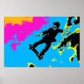 I Live To Fly - Skateboarder ポスター (正面)