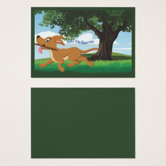 I Live to retrieve (正面&裏面)