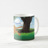 I Live to retrieve コーヒーマグカップ (正面右)