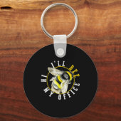 I’ll Bee In My Office Funny Work From Home Pun キーホルダー (正面)