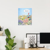 I’ll Give You Everything – Floral Robot Poster ポスター (ホームオフィス)