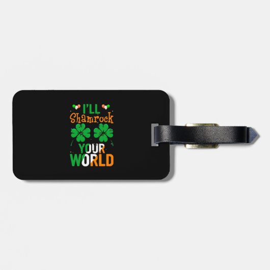 i_ll shamrock your world st patrick_s day ラゲッジタグ (裏面横)