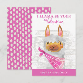 I Llama Be Your Valentines Day 子供へ Card サンキューカード
