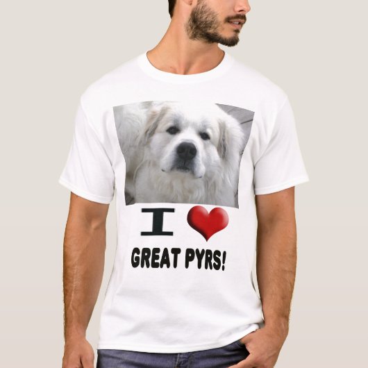 I lLoveの素晴らしいPyrsのTシャツ Tシャツ (正面)