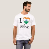 I lLove Sachin (Tendulkar) Tシャツ (正面フル)