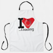I LOADING HEART BY MASANSER PIXELAT エプロン (正面)