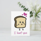 I loaf you postcard postcrossing ポストカード (スタンド正面)