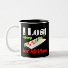 I Lost Sleep for 20 Pips – Funny Forex Trader T-Sh ツートーンマグカップ