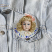 I Loveアンティーク人形4"ボタン 缶バッジ (インサイチュ)